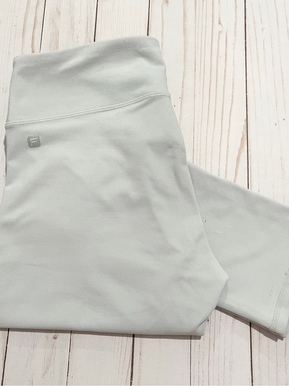 FABLETICS Athletic High-Waisted Leggings - Light Gray Size Small